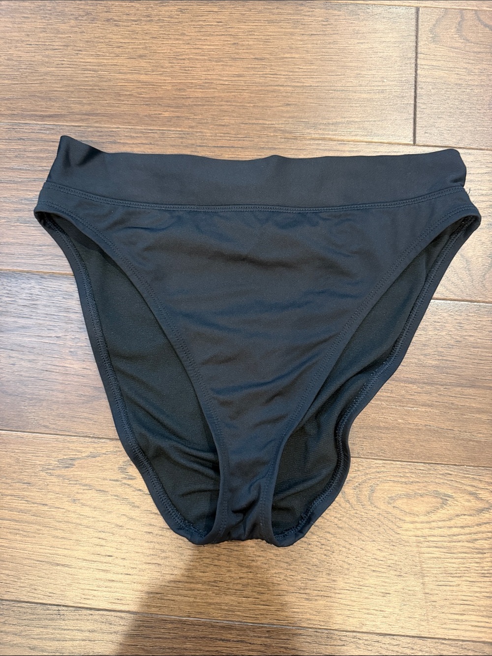 Shade & Shore Black High Waist Bikini Bottom Size Medium - C27-145